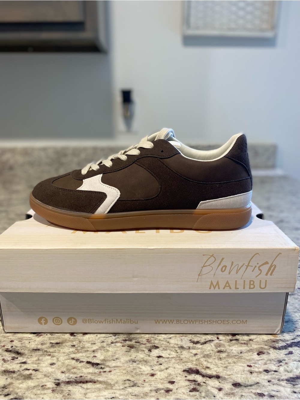 Blowfish Women’s Brown Suede Low-Top Sneakers